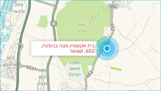 מפת מטה בנימינה